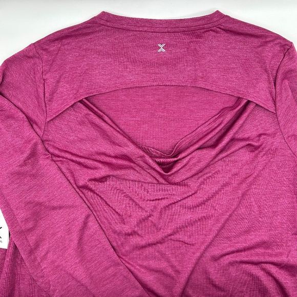 Xersion Women's Brilliant Fuchsia Crew Neck Long Sleeve T-Shirt Size XL XXL - Picture 8 of 10